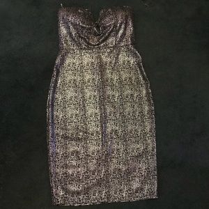Shimmering strapless dress